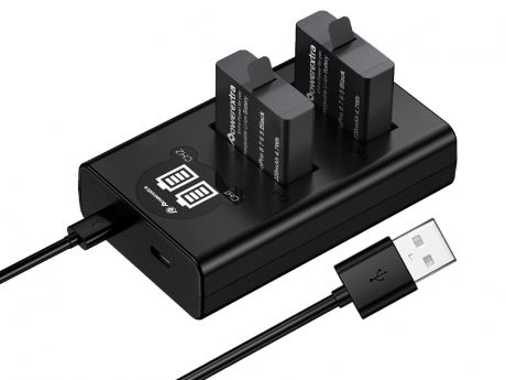 Зарядное устройство Powerextra NP-F970 для GoPro +2 аккумулятора 21273