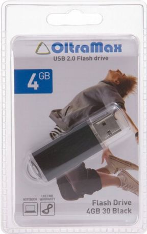 USB Flash Drive 4Gb - OltraMax 30 Black OM004GB30-B