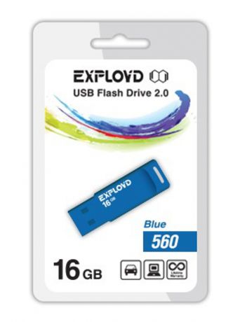 USB Flash Drive 16Gb - Exployd 560 EX-16GB-560-Blue