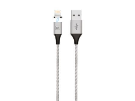 Аксессуар Exployd Magnetic USB - Lightning 1m Silver EX-K-561