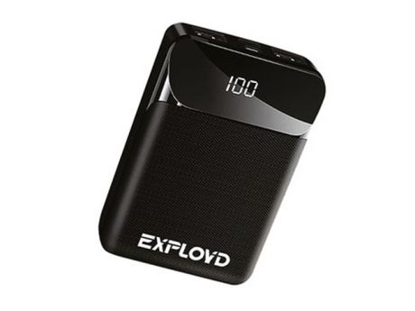 Внешний аккумулятор Exployd Power Bank Classic Slim 10000mAh Black EX-PB-909