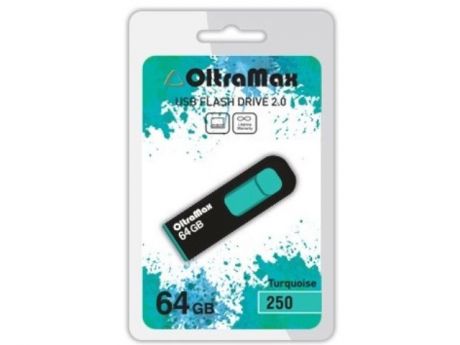 USB Flash Drive 64Gb - OltraMax 250 OM-64GB-250-Turquoise