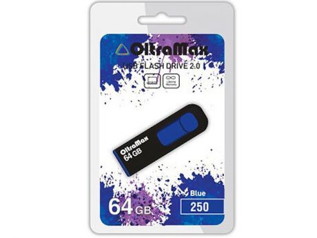 USB Flash Drive 64Gb - OltraMax 250 OM-64GB-250-Blue