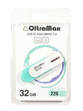 USB Flash Drive 32Gb - OltraMax 220 OM-32GB-220-Light Green