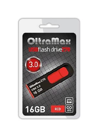 USB Flash Drive 16Gb - OltraMax 270 OM-16GB-270-Red