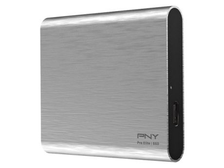 Твердотельный накопитель PNY Portable SSD Pro Elite USB 3.1 Gen 2 250Gb Silver PSD0CS2060S-250-RB