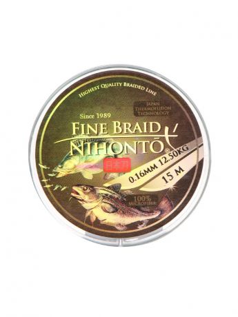 Леска Mikado Nihonto Fine Braid 0.16mm 15m Green Z21G-016