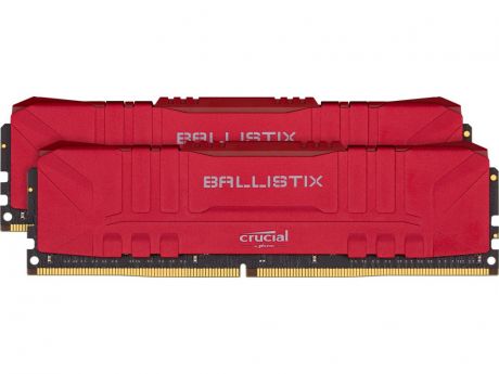 Модуль памяти Ballistix Red DDR4 DIMM 2666MHz PC4-21300 CL16 - 32Gb Kit (2x16Gb) BL2K16G26C16U4R