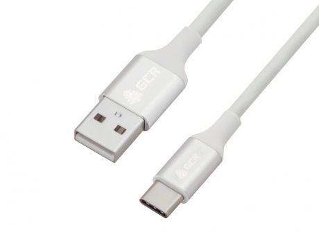 Аксессуар Greenconnect USB 2.0 AM/CM 50cm White-Silver GCR-50859