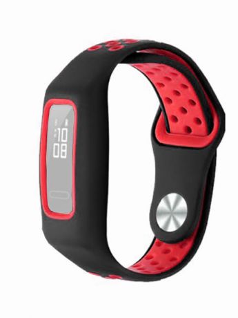 Aксессуар Ремешок DF для Honor Band 4/5 DF Silicone Black-Red hwSportband-01