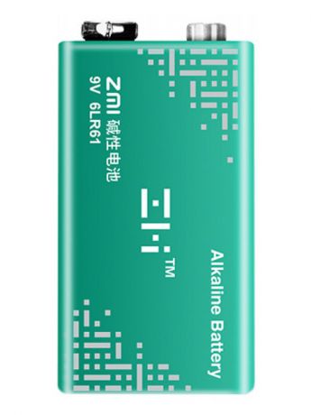 Батарейка КРОНА - Xiaomi ZMI Alkaline 6LR61 9V Green (1 штука)