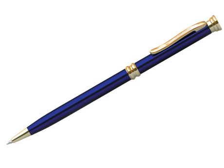 Ручка шариковая Berlingo Golden Luxe 0.7mm корпус Blue-Gold CPs_70112