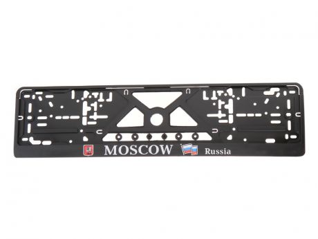 Рамка номерного знака Mashinokom Moscow Black RG019