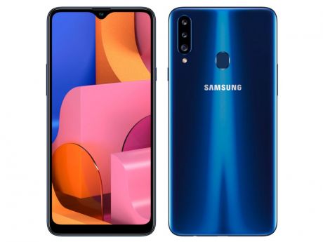 Сотовый телефон Samsung SM-A207F Galaxy A20S 32Gb Blue Выгодный набор + серт. 200Р!!!