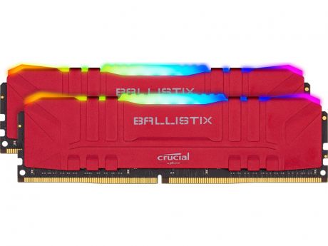 Модуль памяти Ballistix RGB Red DDR4 DIMM 3200MHz PC4-25600 CL16 - 32Gb Kit (2x16Gb) BL2K16G32C16U4RL