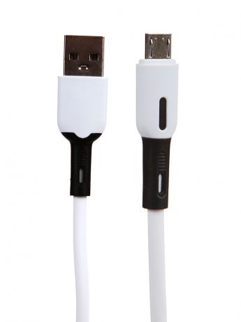 Аксессуар Usams SJ432 USB - MicroUSB с индикатором 1.0m White УТ000021048