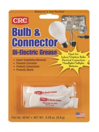 Смазка защитная ди-электрик CRC Bulb & Connector Di-Electric Grease 8g 05107