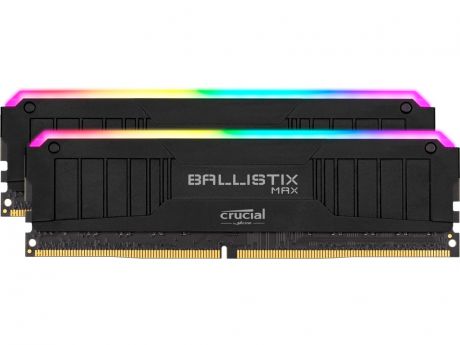 Модуль памяти Ballistix Max RGB Black DDR4 DIMM 4000MHz PC-32000 CL18 - 16Gb Kit (2x8Gb) BLM2K8G40C18U4BL