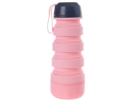 Бутылка Bradex Силиконовая с отсеком для таблеток Pink KZ 0657