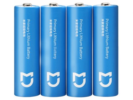 Батарейка AA - Xiaomi Mijia Super Lithium Battery 2900mAh Light Blue (4 штуки)