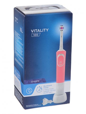 Зубная электрощетка Braun Vitality D100.413.1 Pro 3D White Pink