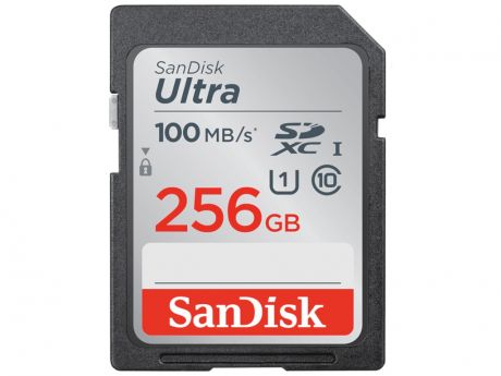 Карта памяти 256Gb - SanDisk Ultra Secure Digital XC Class 10 UHS-I SDSDUNR-256G-GN6IN