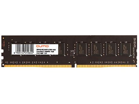 Модуль памяти Qumo DDR4 DIMM 2400MHz PC4-19200 CL16 - 4Gb QUM4U-4G2400C16