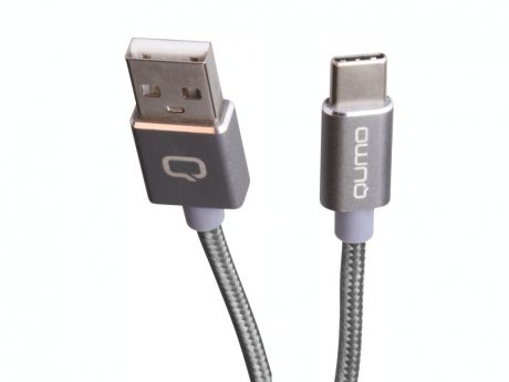 Аксессуар Qumo USB - Type-C 1m 2A Dark Grey 22475