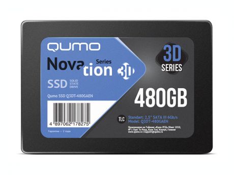 Твердотельный накопитель Qumo Novation TLC 3D 480Gb Q3DT-480GAEN