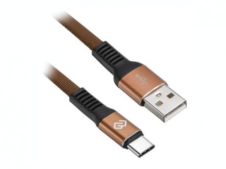 Аксессуар Digma USB-A - Type-C 0.15m Brown 1080456