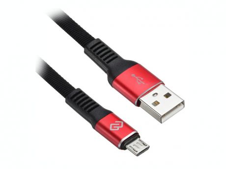 Аксессуар Digma USB-A - Micro USB-B 0.15m Black-Red 1080385