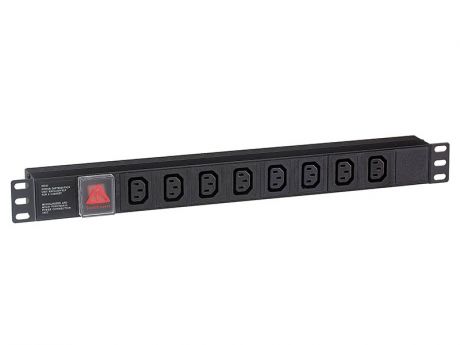 Розетка ExeGate ServerPro PDU-19H808 Al-8С13-C14-SW EX280854RUS