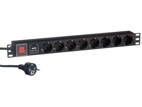 Розетка ExeGate ServerPro PDU-19H807 Al-8S-EU2-SW-SPD1 EX280846RUS