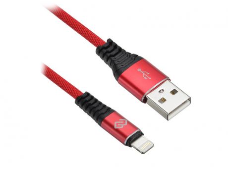 Аксессуар Digma USB-A - Lightning 1.2m Red 1080247