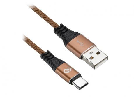 Аксессуар Digma USB-A - Type-C 1.2m Brown 1080445