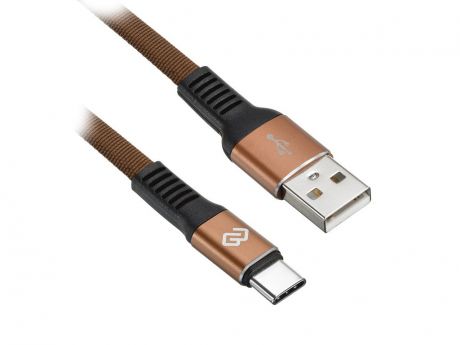 Аксессуар Digma USB-A - Type-C 1.2m Brown 1080457