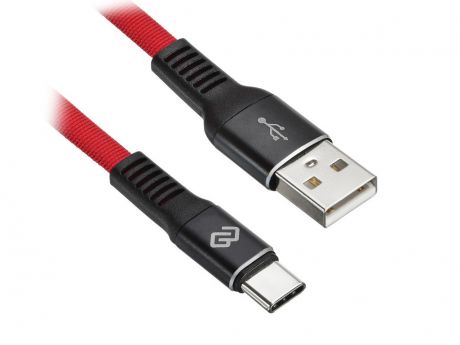 Аксессуар Digma USB-A - Type-C 1.2m Red 1080451