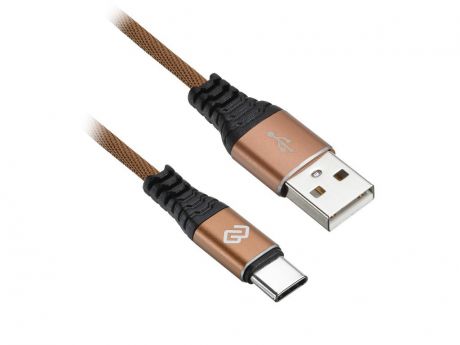 Аксессуар Digma USB-A - Type-C 3.0m Brown 1080446