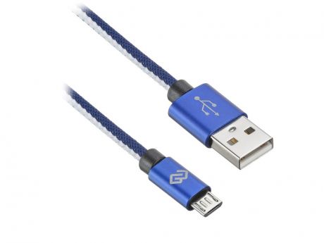 Аксессуар Digma USB-A - Micro USB-B 0.15m Blue 1080397