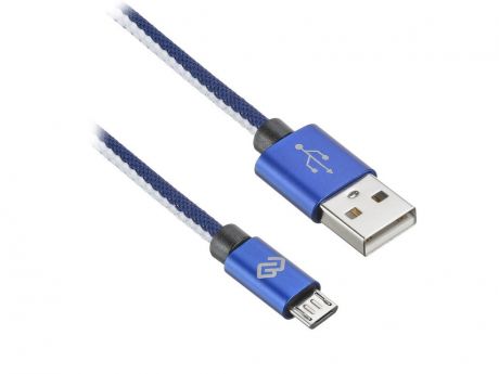 Аксессуар Digma USB-A - Micro USB-B 1.2m Blue 1080399