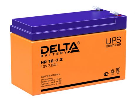 Аккумулятор для ИБП Delta HR 12-7.2 12V 7.2Ah
