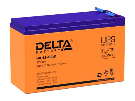 Аккумулятор для ИБП Delta HR 12-24W 12V 6Ah