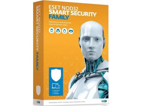 Программное обеспечение Eset NOD32 Smart Security Family для 3 устройств 1 год Rnwl Box NOD32-ESM-RN(BOX)-1-3
