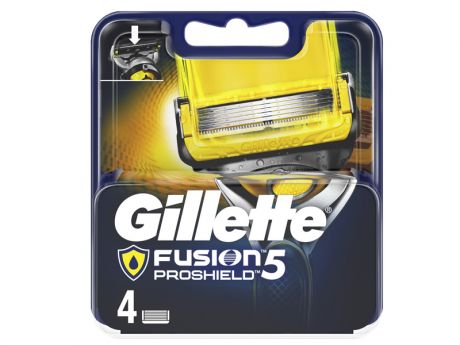 Сменные кассеты Gillette Fusion5 ProShield 4шт 7702018412488