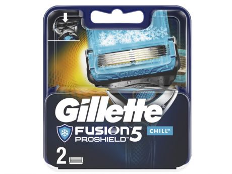 Сменные кассеты Gillette Fusion5 ProShield Chill 2шт 7702018412334