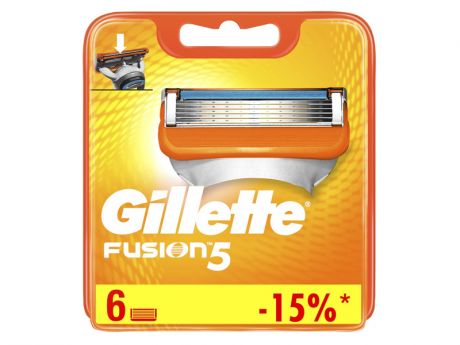 Сменные кассеты Gillette Fusion5 6шт 7702018918102