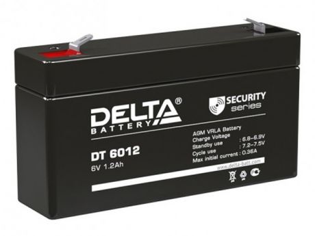 Аккумулятор для ИБП Delta DT-6012 6V 1.2Ah