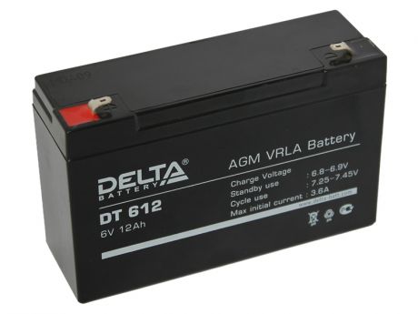 Аккумулятор для ИБП Delta DT-612 6V 12Ah