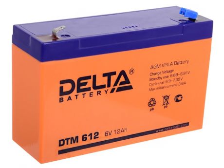 Аккумулятор для ИБП Delta DTM-612 6V 12Ah