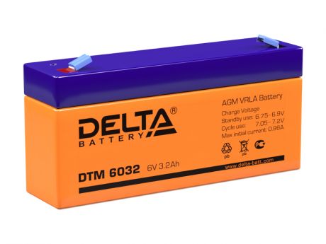 Аккумулятор для ИБП Delta DTM-6032 6V 3.2Ah